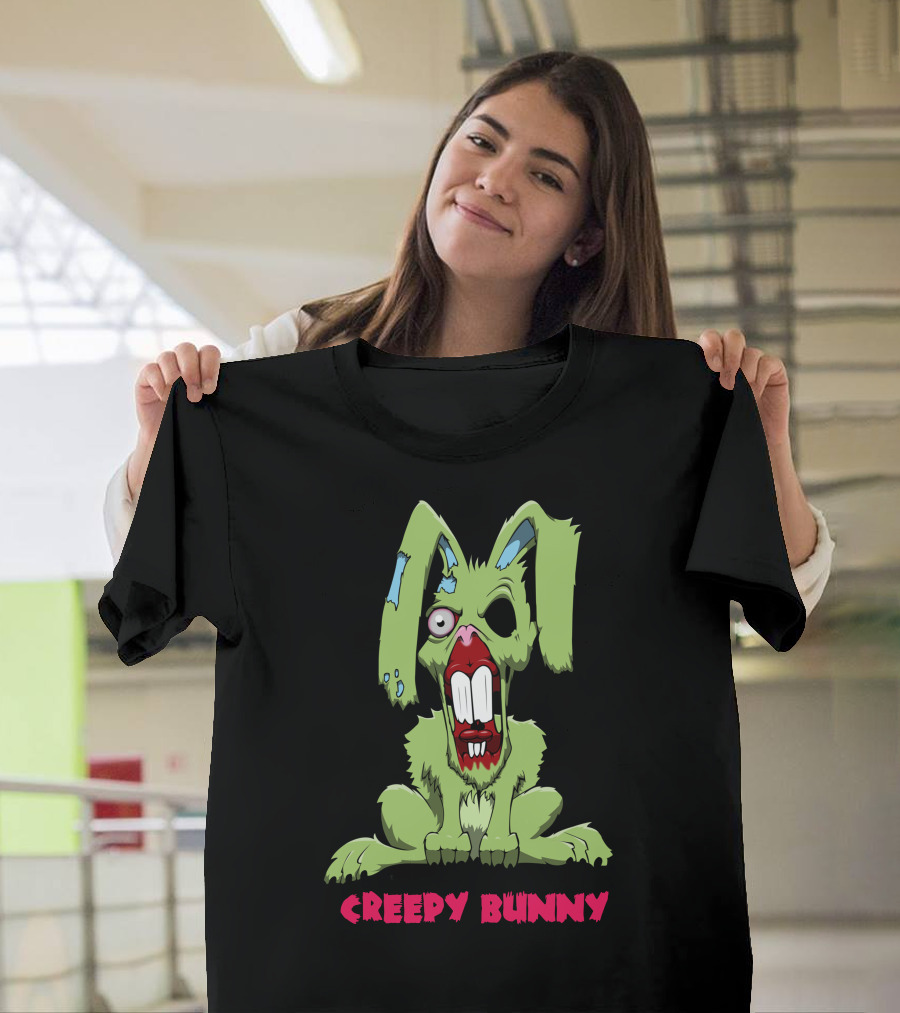 Zombie Creepy Bunny Horror T-Shirt