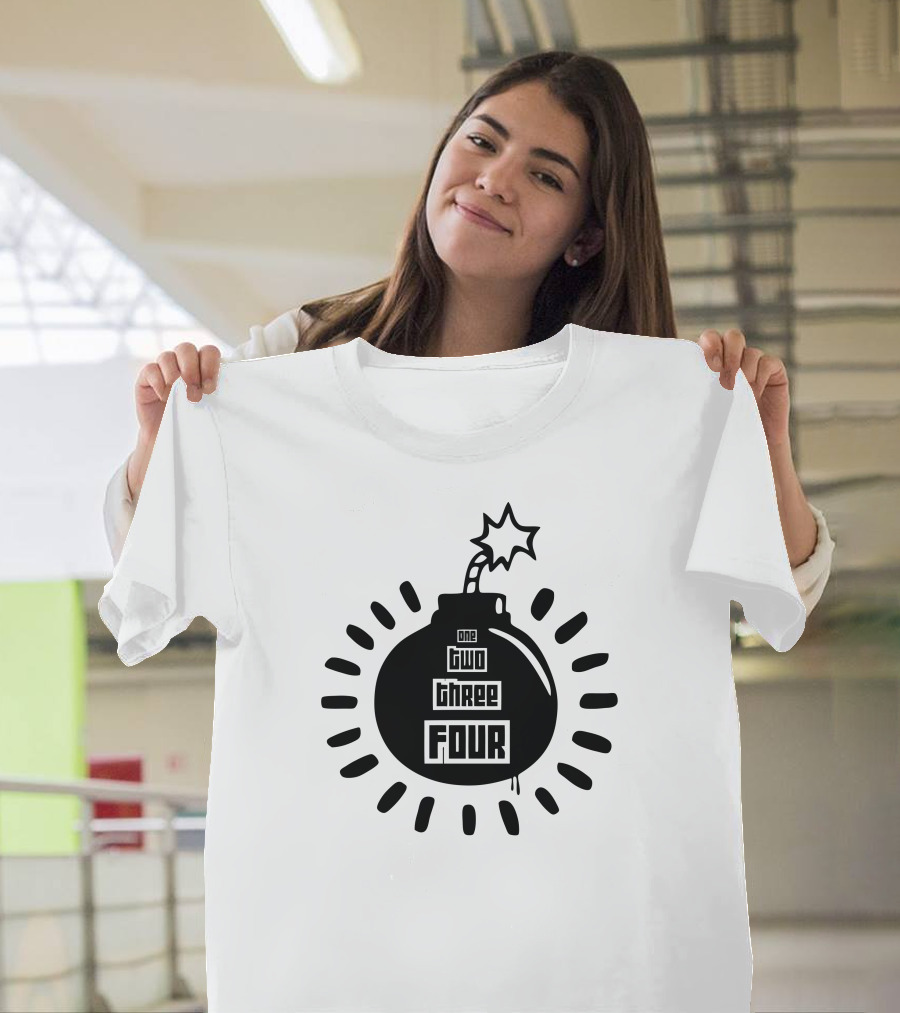 One Two Three Four Bomb Burst T-Shirt