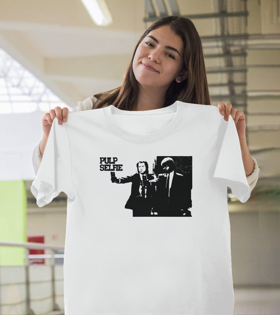 Pulp Selfie Iconic Duo with Smartphone T-Shirt