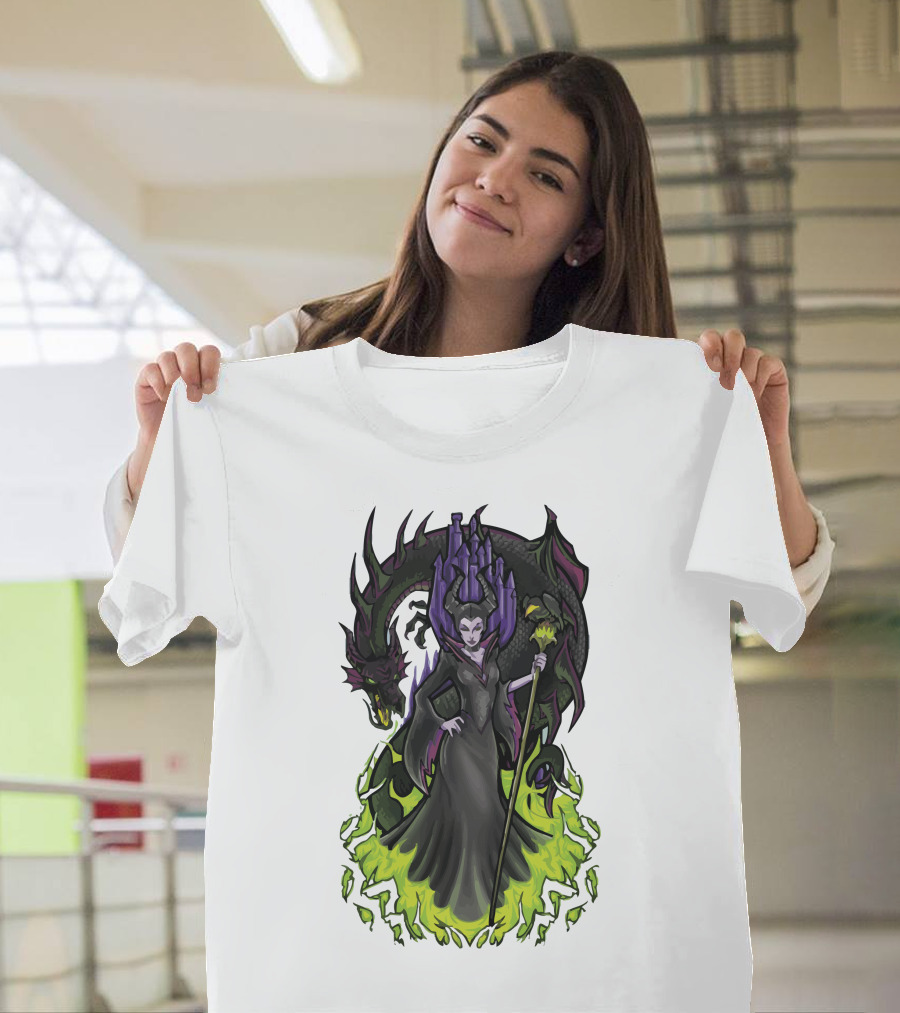 I Am Not Afraid Maleficent Dragon Castle T-Shirt