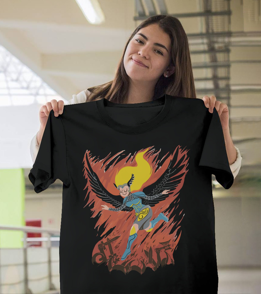 Peace During War Valkyrie Fantasy Warrior Flight T-Shirt