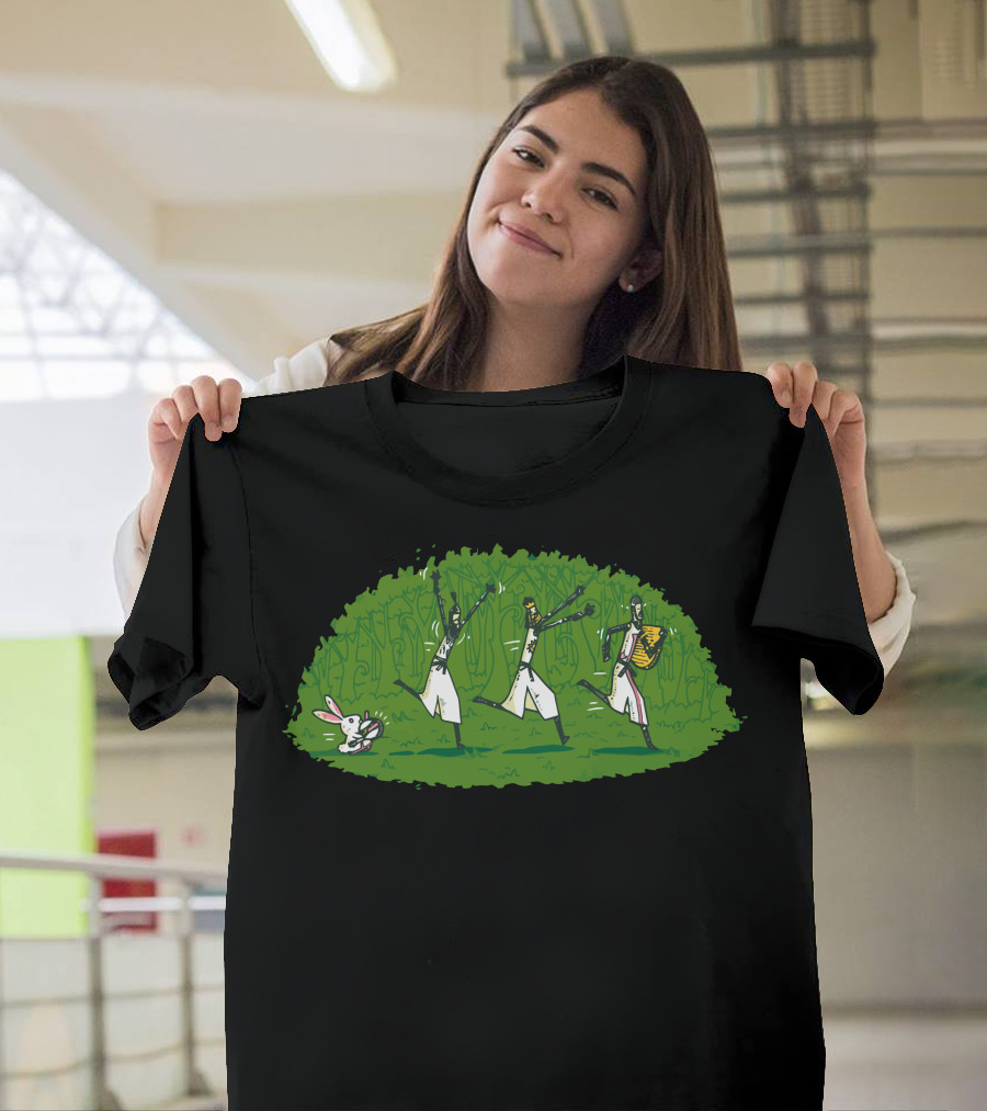 Run Away And Keep Going Monty Python Knights Dance Forest T-Shirt