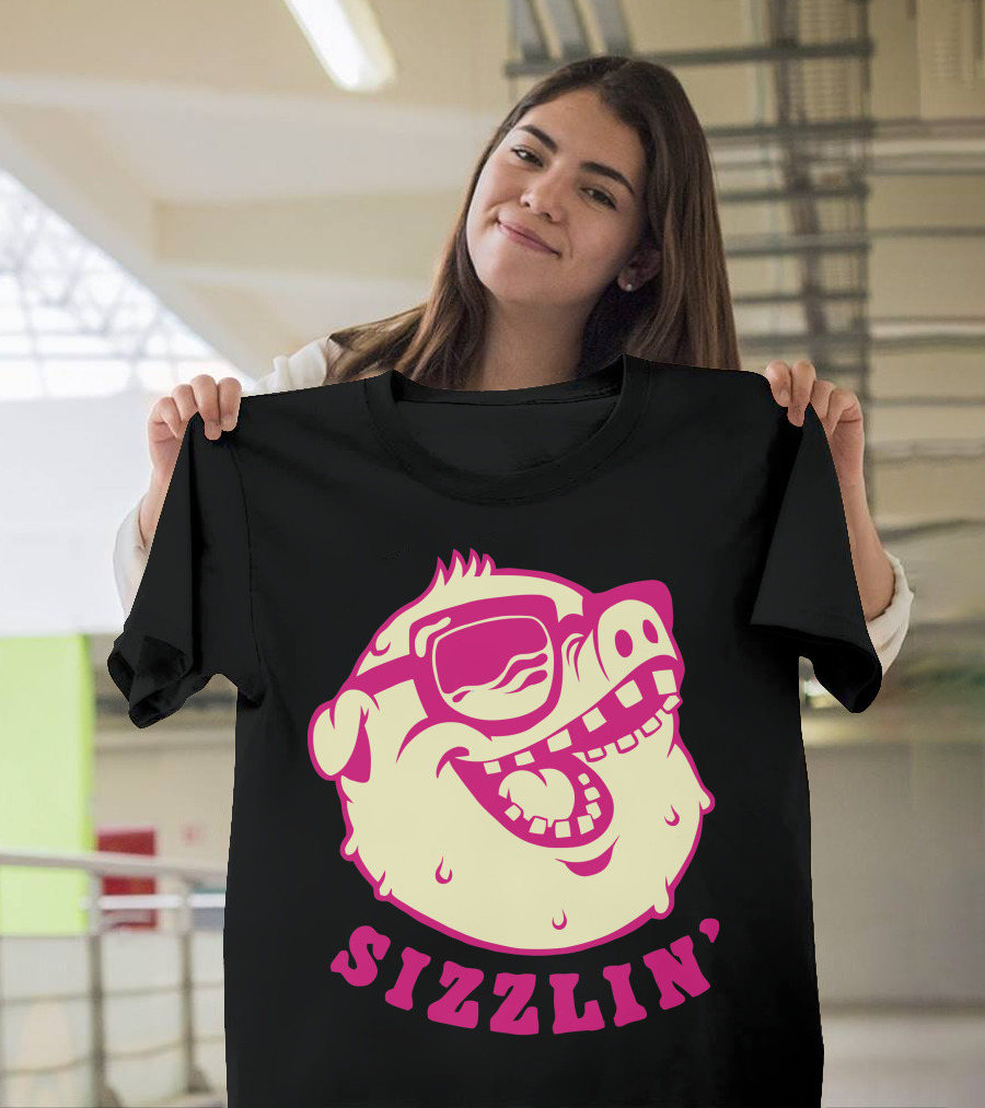 Sizzlin' Cool Shades Grinning Pig T-Shirt