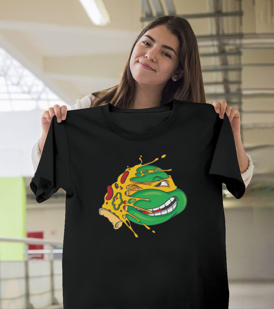 Teenage Mutant Ninja Turtles Pizza Slice Face Smack That T-Shirt