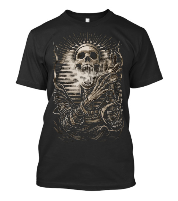 Winya No Pharaoh Skull Mummy Sphinx Eye Of Horus T-Shirt