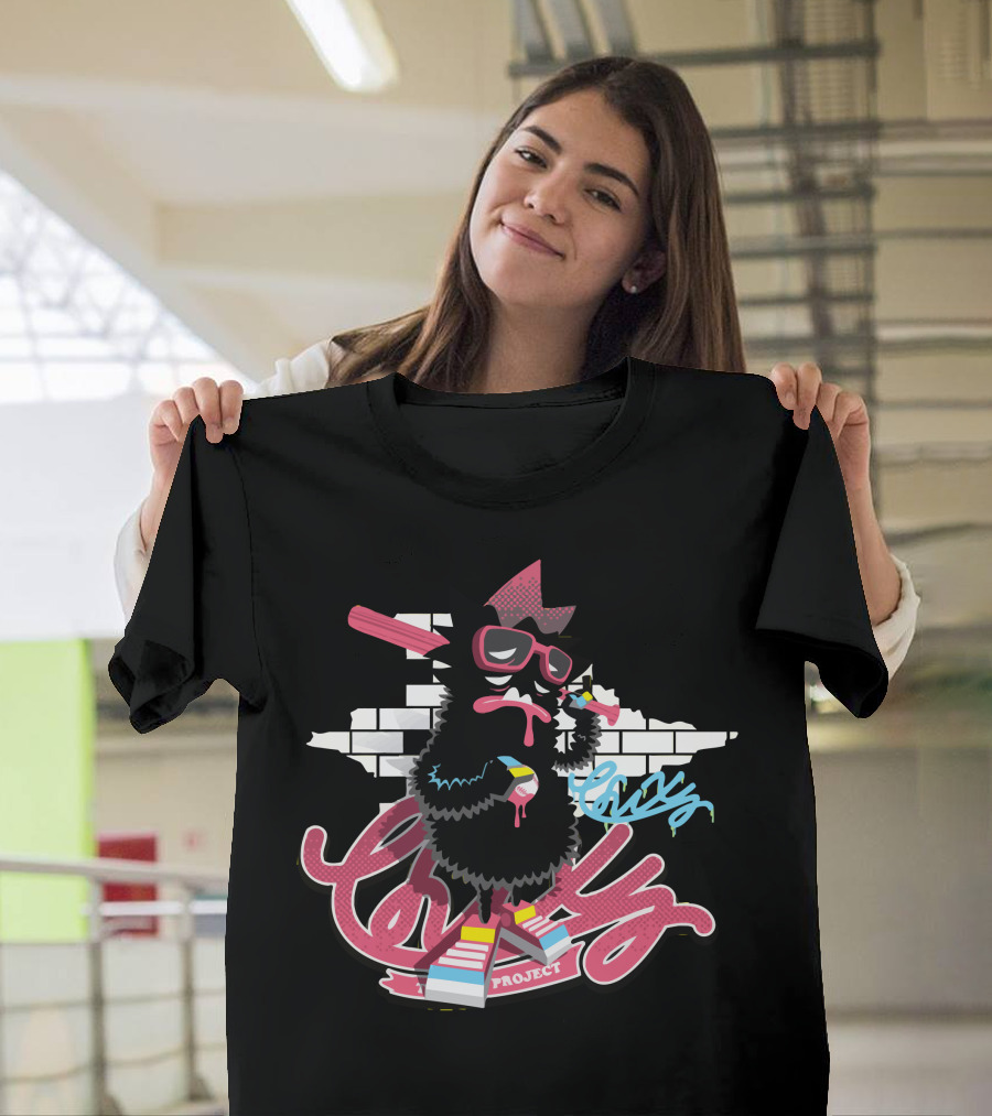 Lonely Project Chix Gangster Street Art Character T-Shirt