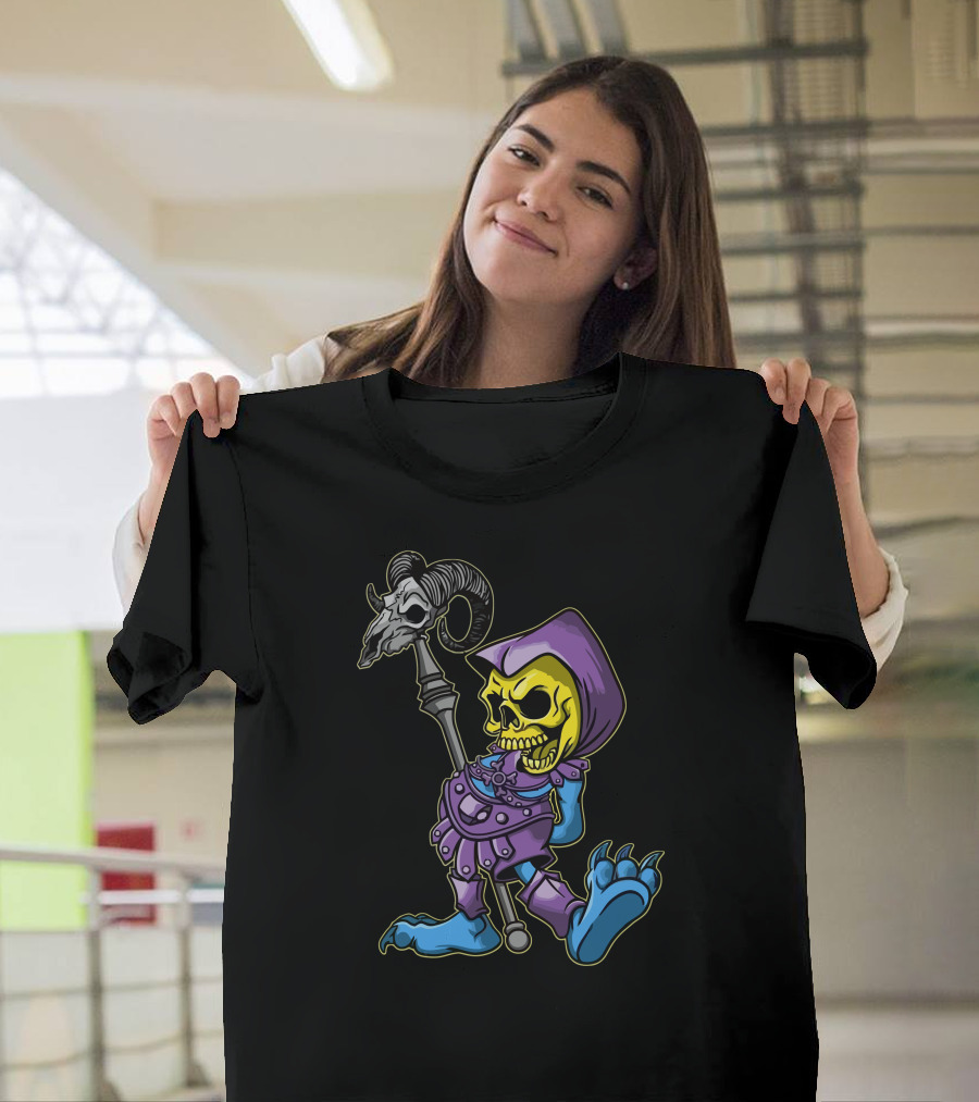 Skeletor Inspired Classic Myaah Cartoon T-Shirt
