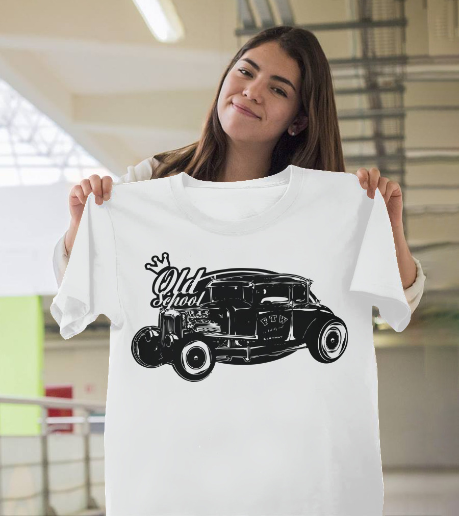Retro Crowned Old School Hot Rod FTW Company T-Shirt