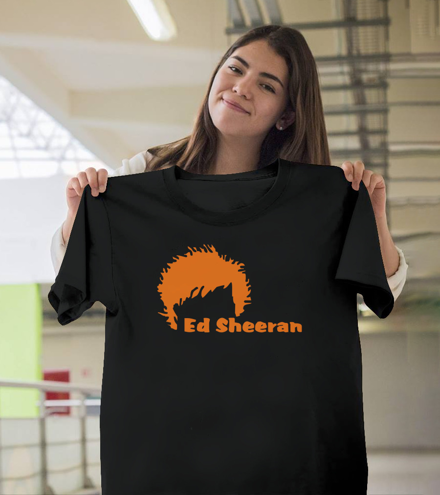 Ed Sheeran Orange Hair Silhouette Music Ginger Singer T-Shirt