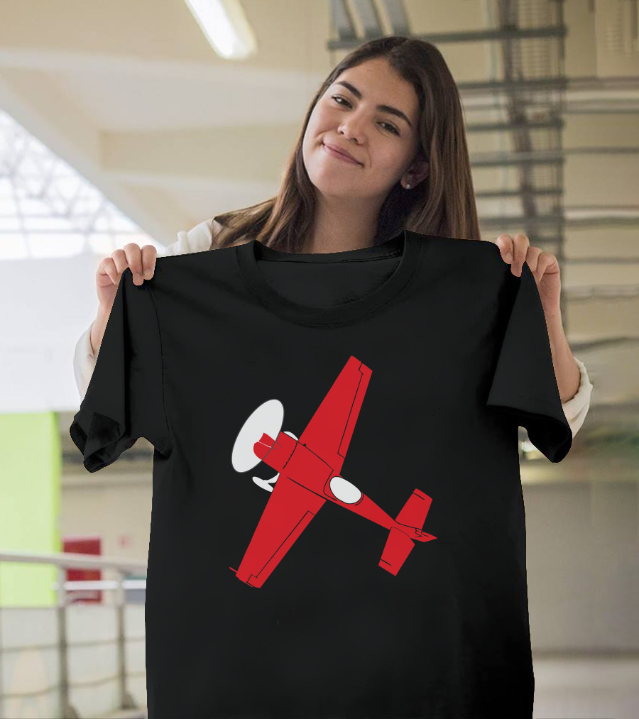 Pilot Flieger Airplane Flugzeug Extra300 RC Flyer Red Aircraft T-Shirt