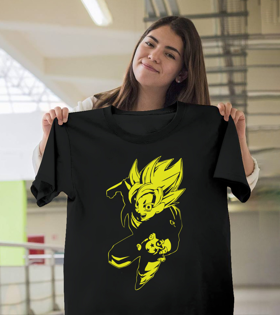 Son Goku Super Saiyan Holding Dragon Ball Z Fun T-Shirt