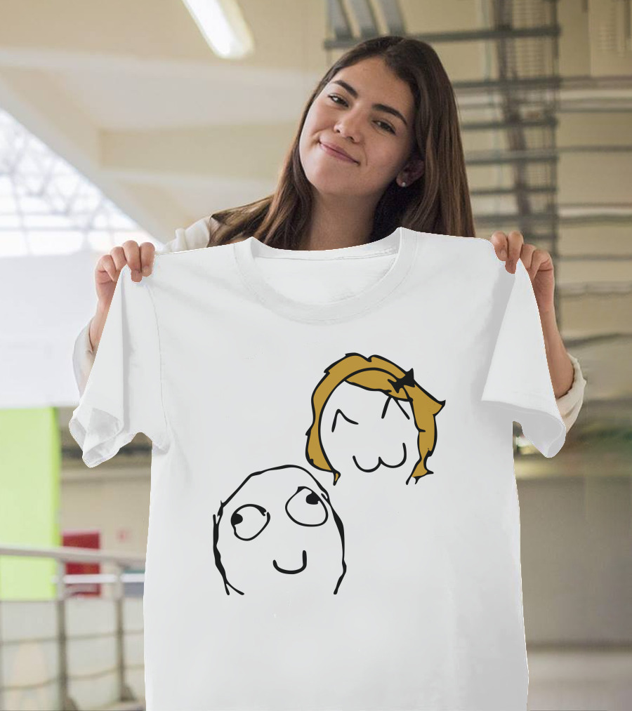 Derp Derpina Meme Face Characters T-Shirt