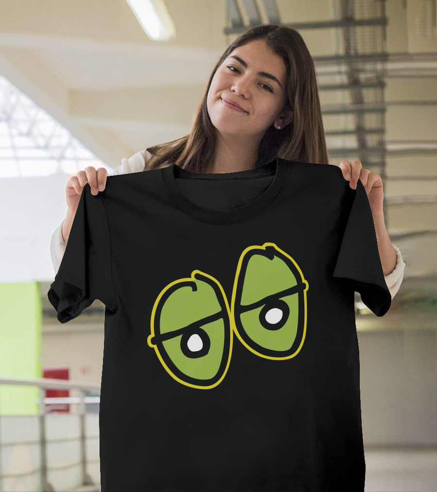 Funny Crooked Eyes New Googly Look Cartoon Emoji T-Shirt