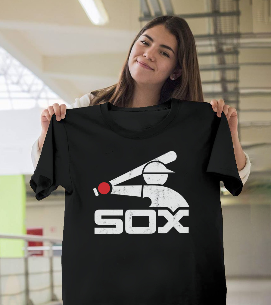 Sox Batter Silhouette with Red Ball T-Shirt
