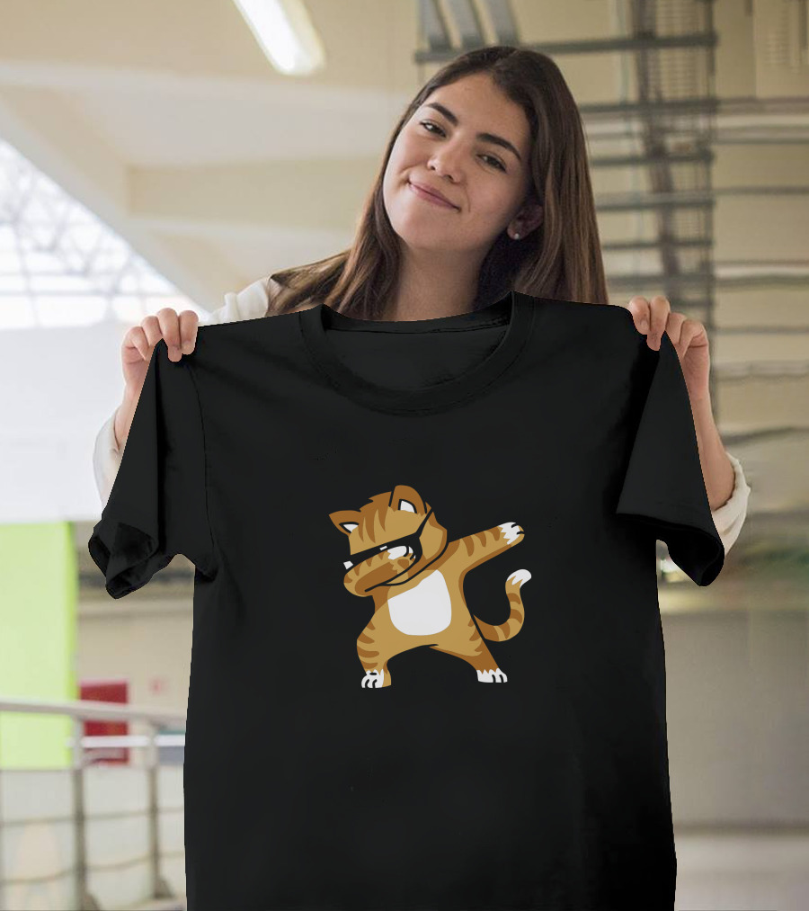 Caramel Dabbing Cat Dance Pose T-Shirt