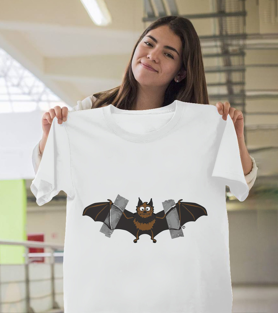 Bat Wings Taped: Do It Yourself Bat T-Shirt