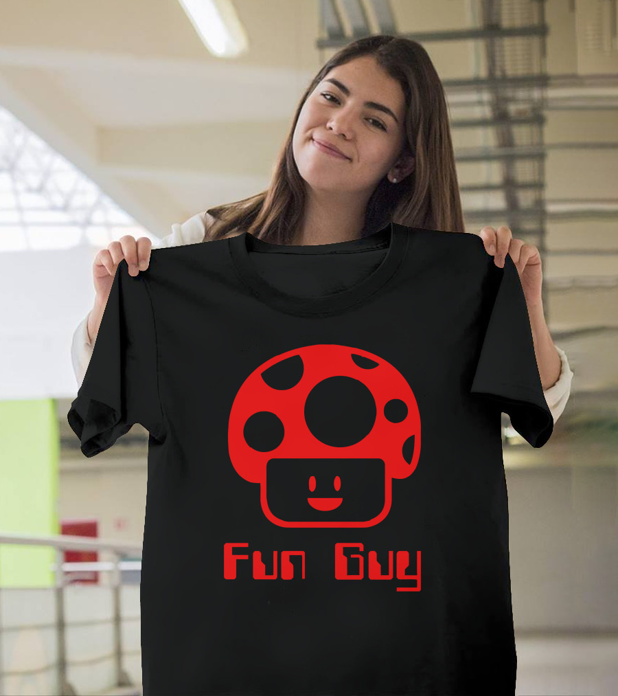 Fun Guy Smiling Red Mushroom T-Shirt