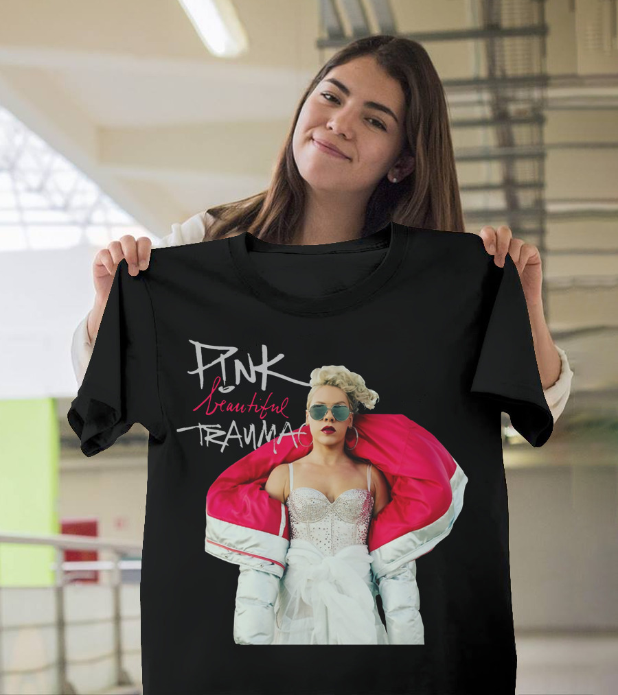 Pink Beautiful Trauma Album Fashion T-Shirt