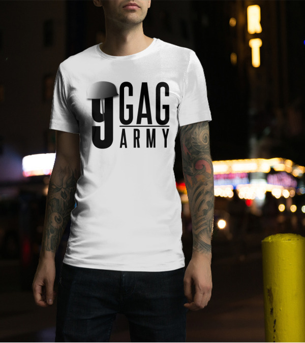 9GAG Army Helmet T-Shirt