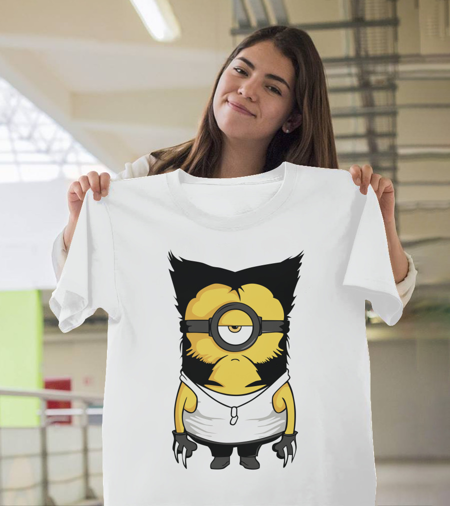 One-Eyed Yellow Character with Claws and White Tank Top T-Shirt