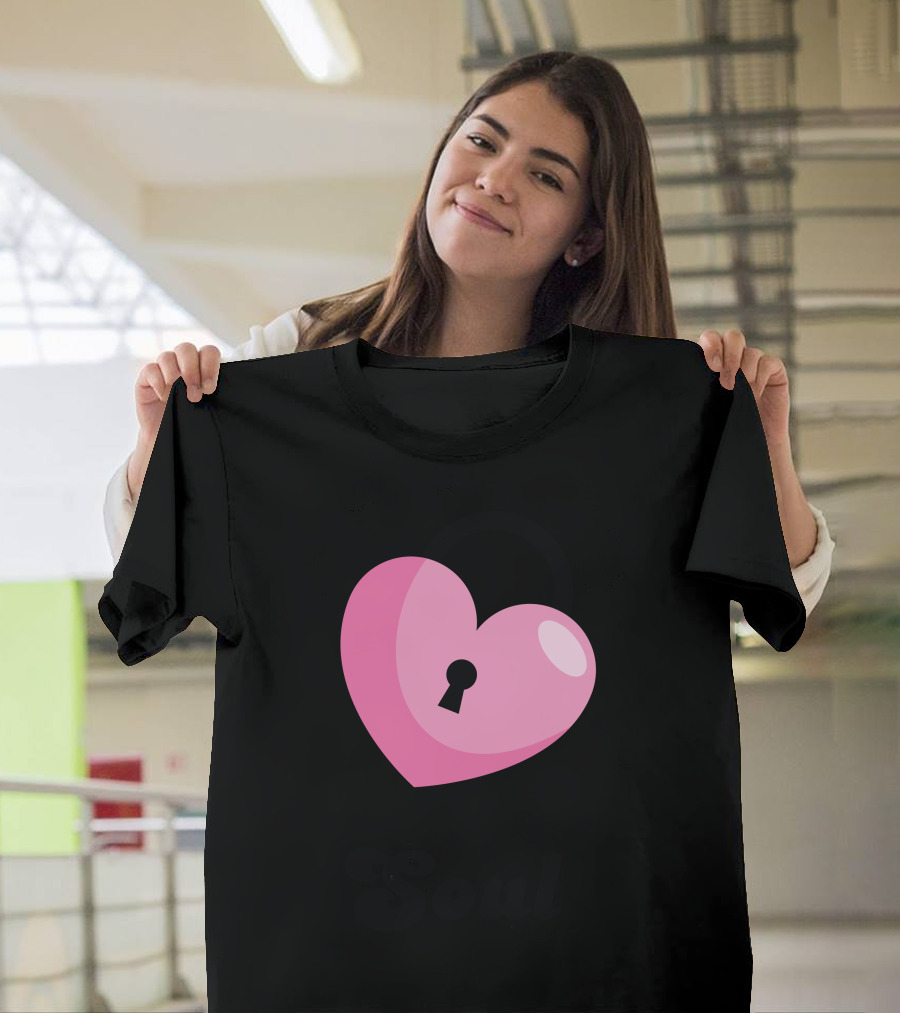 Soul Heart Lock Pink T-Shirt