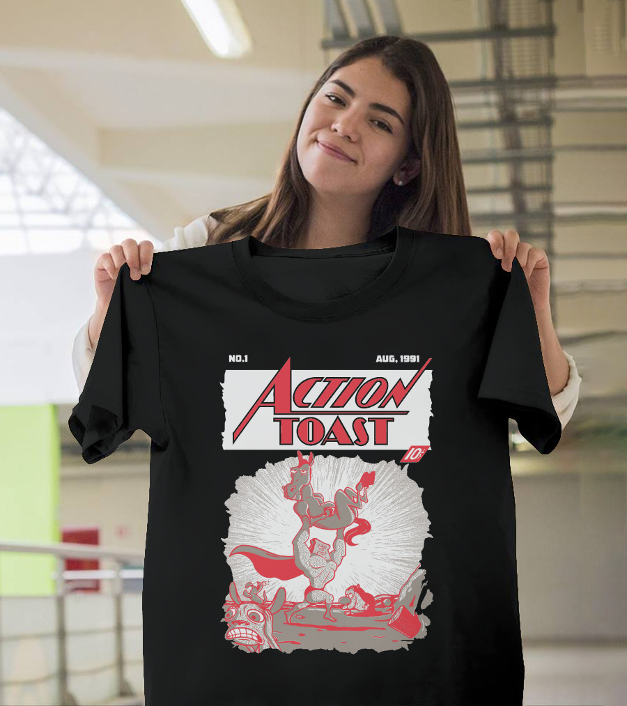 Action Toast No.1 Aug 1991 Retro Comic Cover T-Shirt
