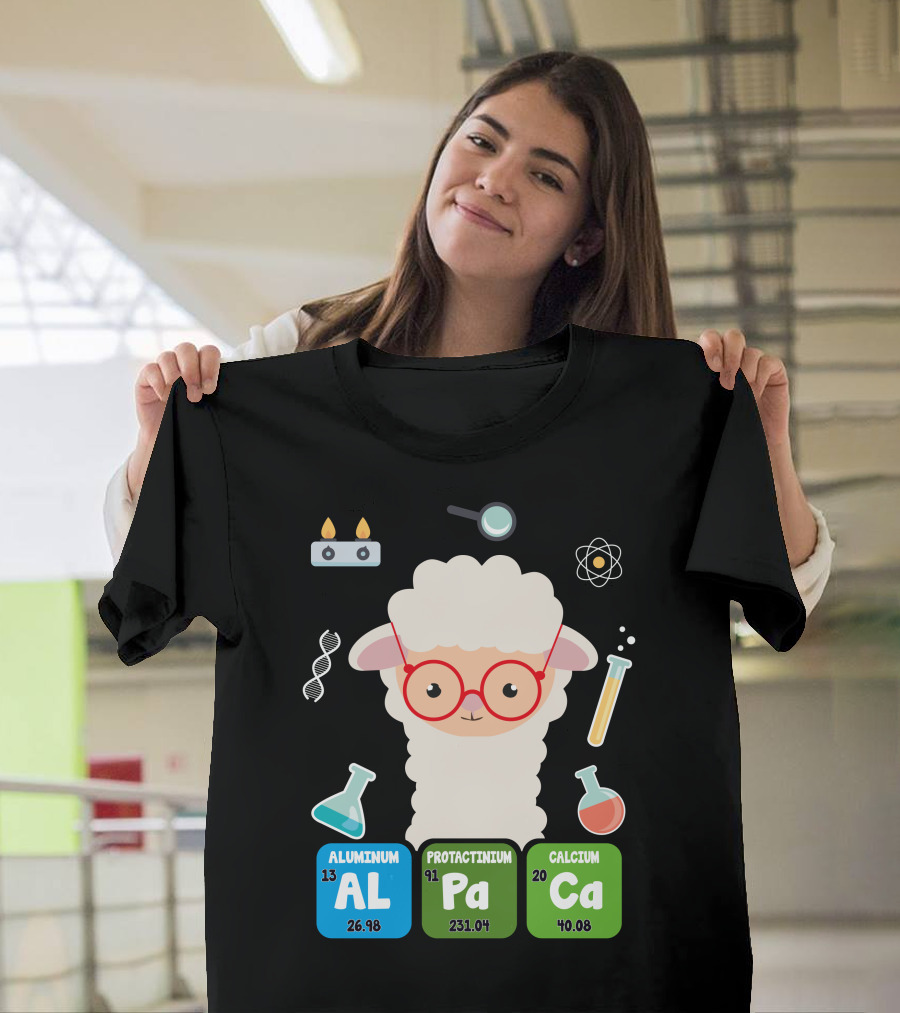 Aluminum Protactinium Calcium Science Alpaka Elements T-Shirt