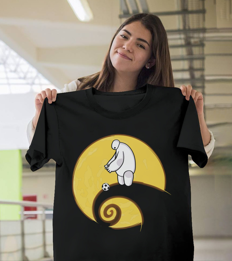 Big Nightmare with Soccer on Moonlit Spiral T-Shirt