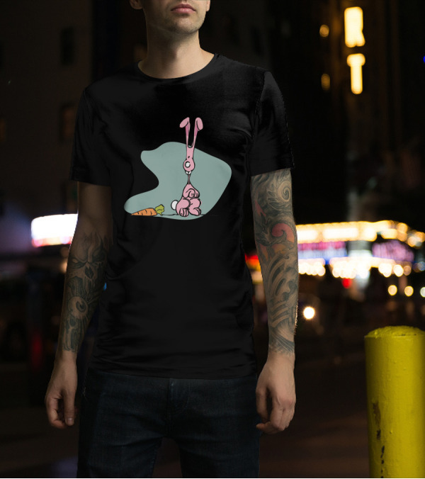 Bob And The Tempting Carrot Rabbit T-Shirt