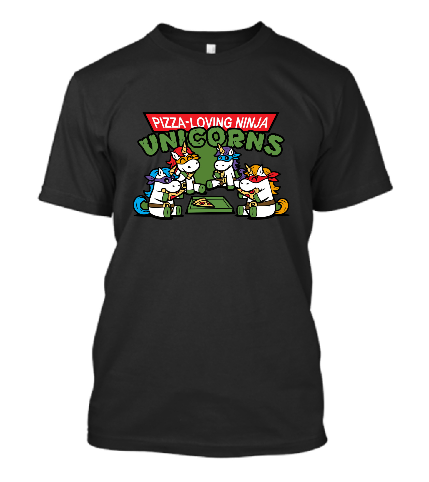 Pizza-Loving Ninja Unicorns T-Shirt