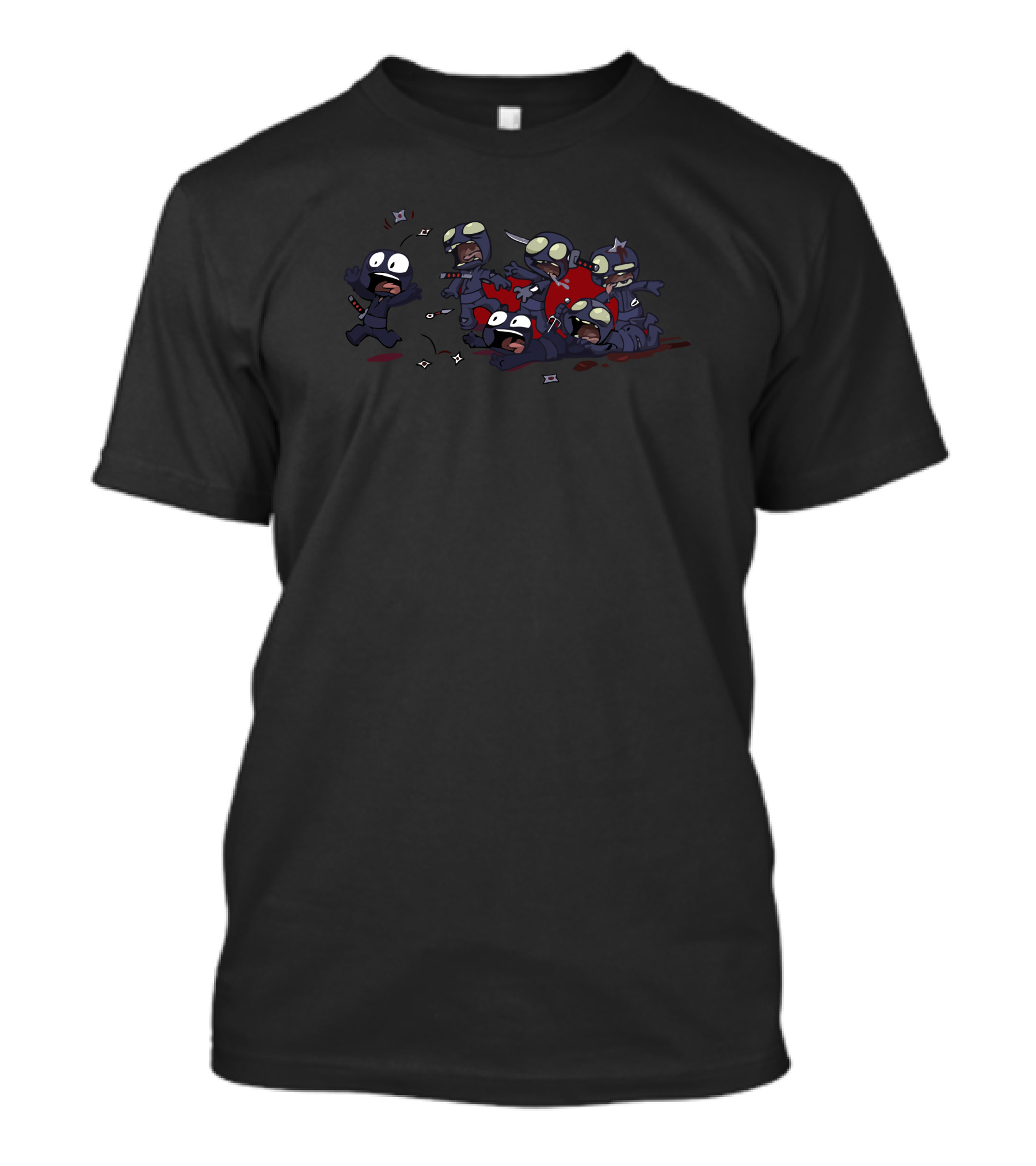 Ninja Zombies New Attack Chase Scene T-Shirt