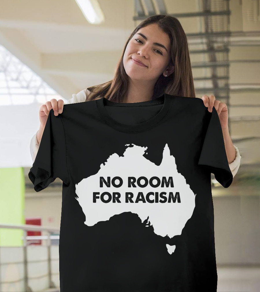 No Room For Racism Australia Map T-Shirt