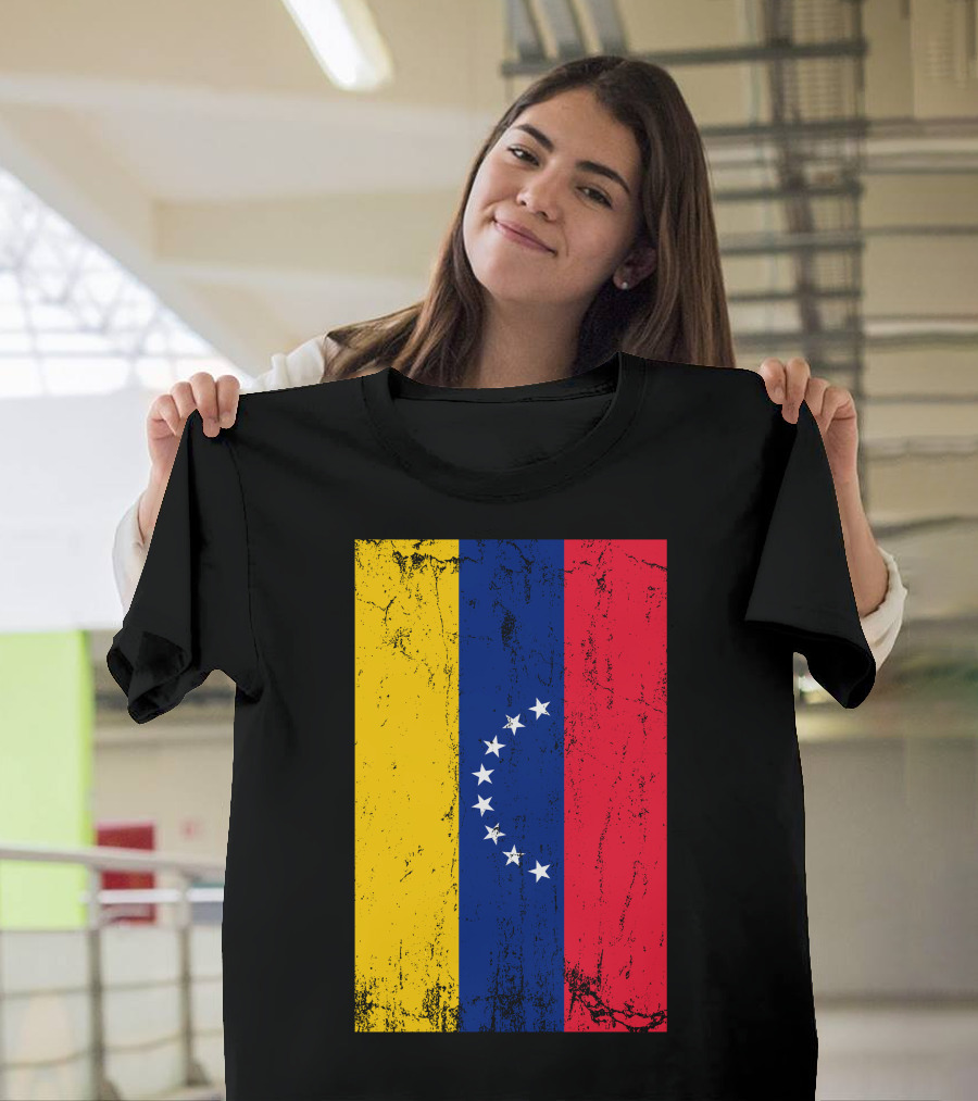 Venezuela Flag Vintage T-Shirt
