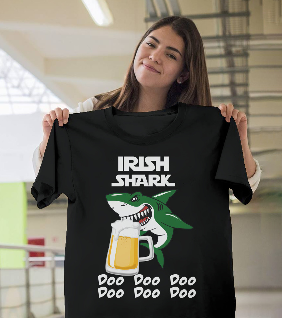 Irish Shark Beer Doo Doo Doo T-Shirt