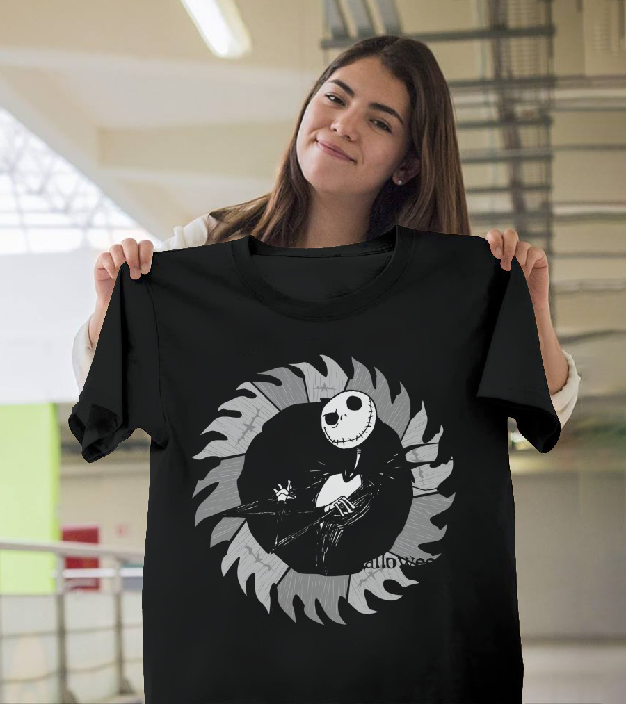 Jack Skellington Halloween Element Spiral T-Shirt