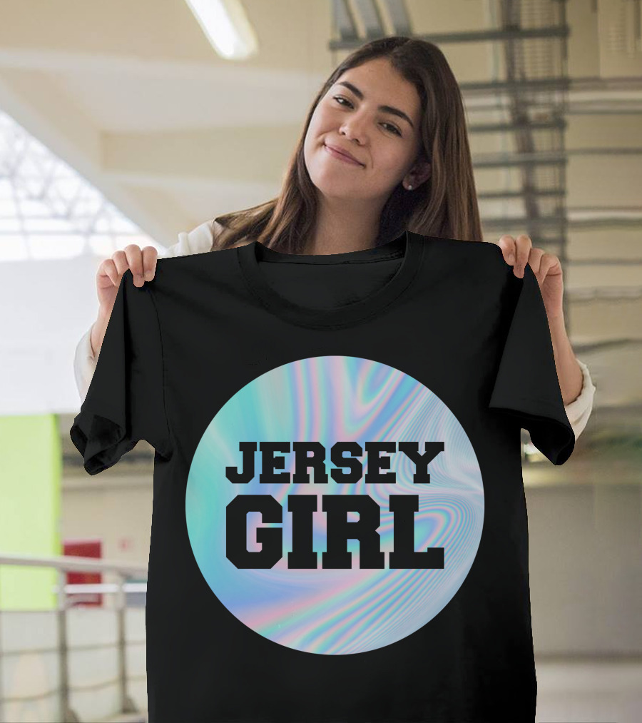 Jersey Girl Holographic Circle T-Shirt