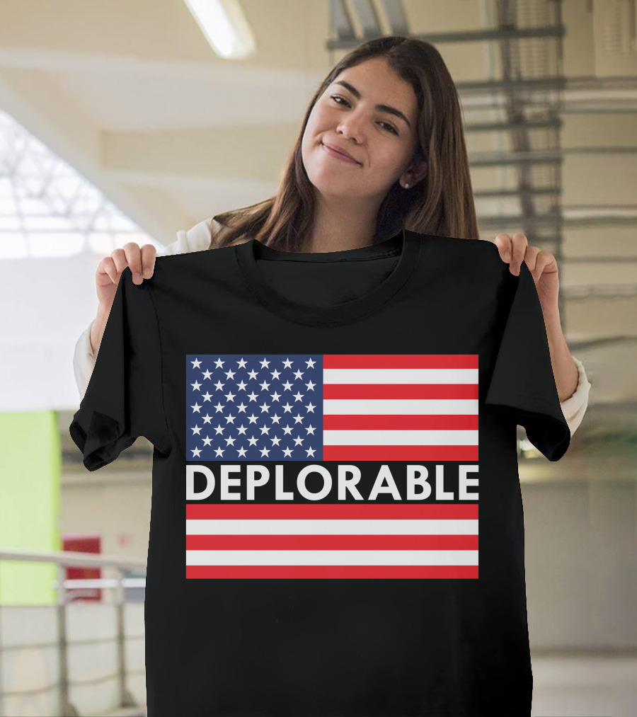 Deplorable Stars and Stripes American Flag T-Shirt