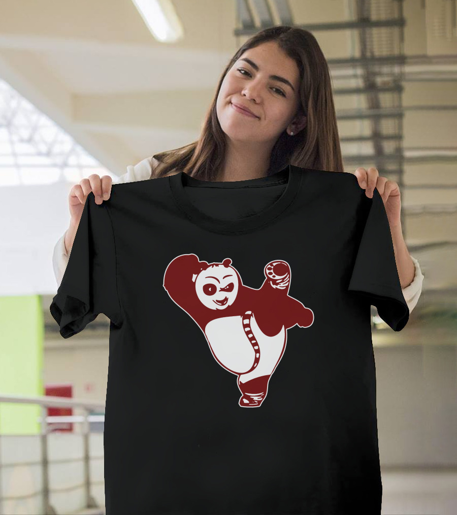 Kungfu Panda High Kick Action Po Martial Arts Stance T-Shirt