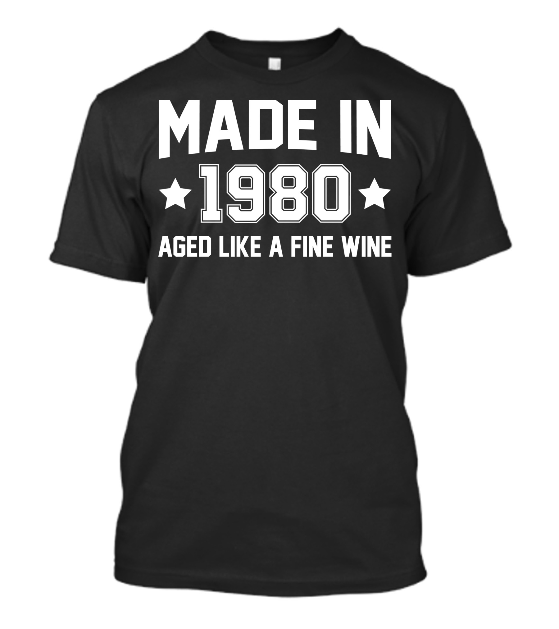 Made In 1980 Aged Like A Fine Wine Vintage T-Shirt