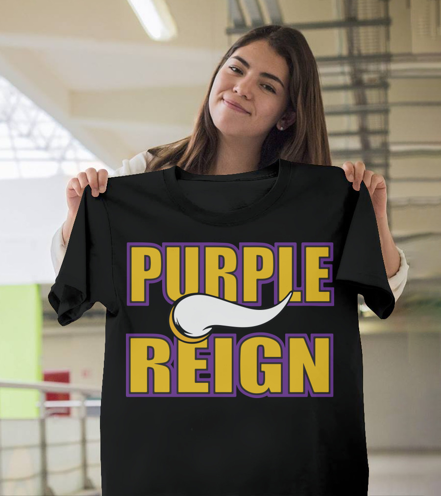 Purple Reign Vikings Horn Emblem T-Shirt