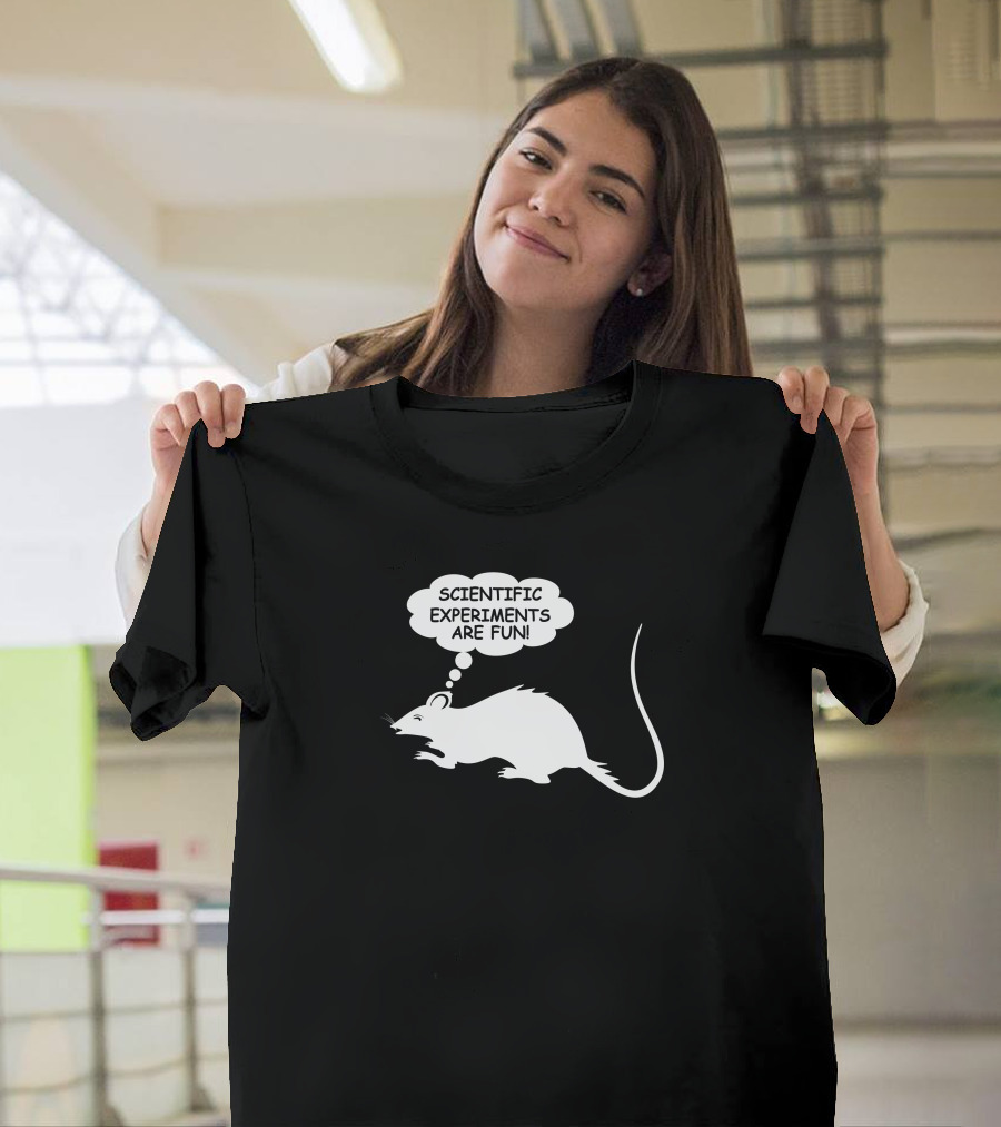 Rat Scientific Experiments Are Fun Nerd Geek T-Shirt