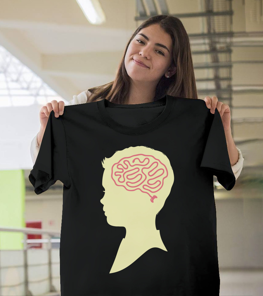 Big Ideas Brain Silhouette Profile T-Shirt
