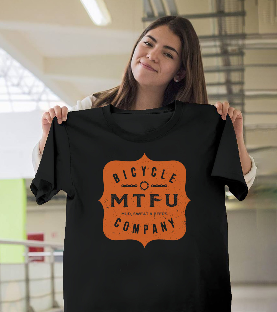 MTFU Bicycle Company Mud Sweat and Beers Vintage Emblem T-Shirt