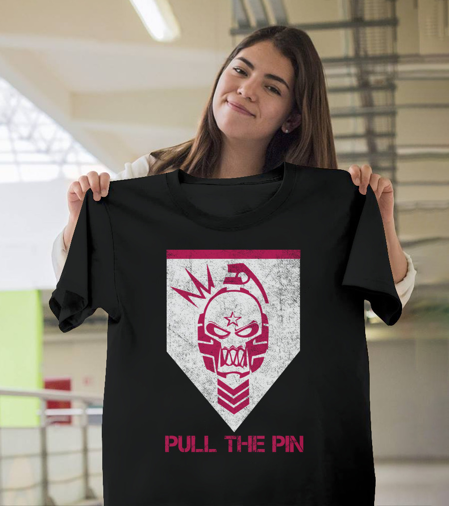 Pull The Pin Evil Mask Star Emblem T-Shirt