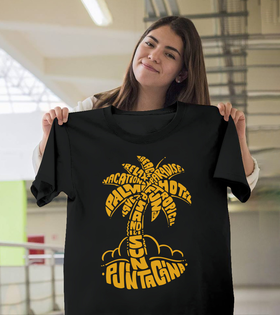 Punta Cana Palm Tree Paradise Sun Sand Fun Tropical Vacation Beach Hotel Relax T-Shirt