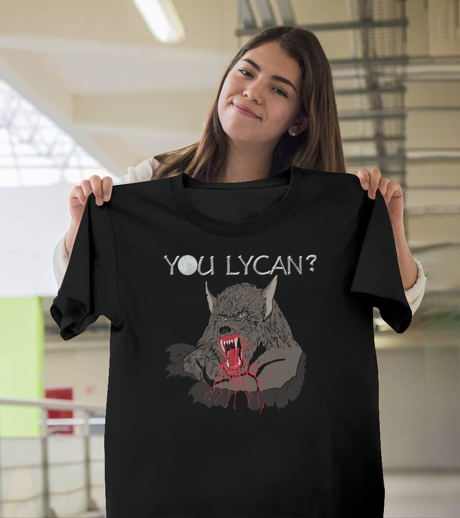 YOU LYCAN Werewolf Full Moon Bloody Mouth T-Shirt