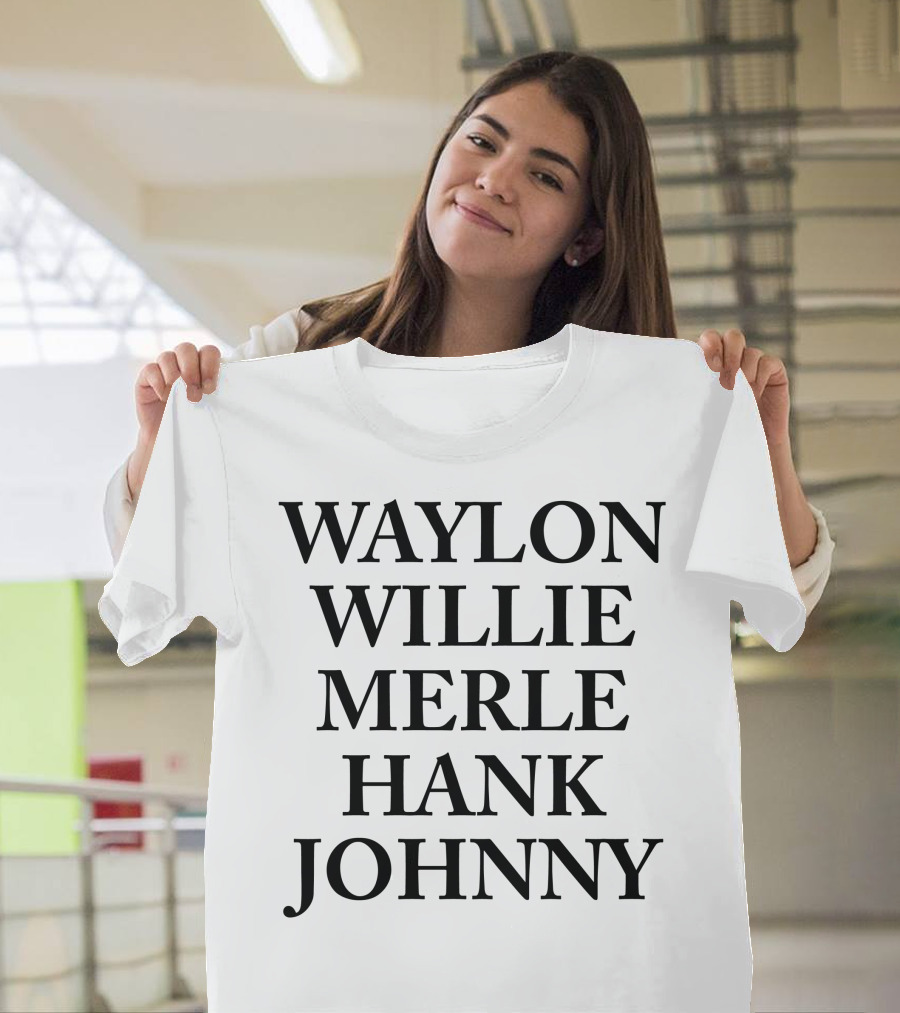 Waylon Willie Merle Hank Johnny Country Legend T-Shirt