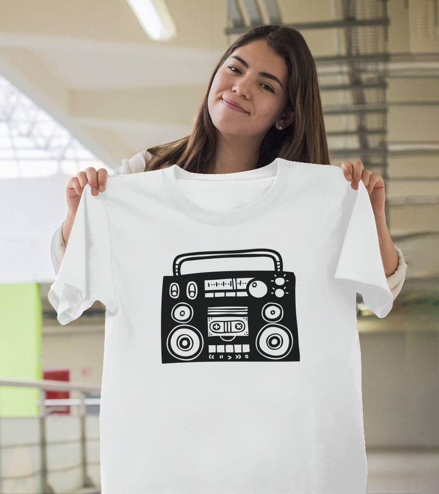 Boomboombox Cassette Retro Music T-Shirt