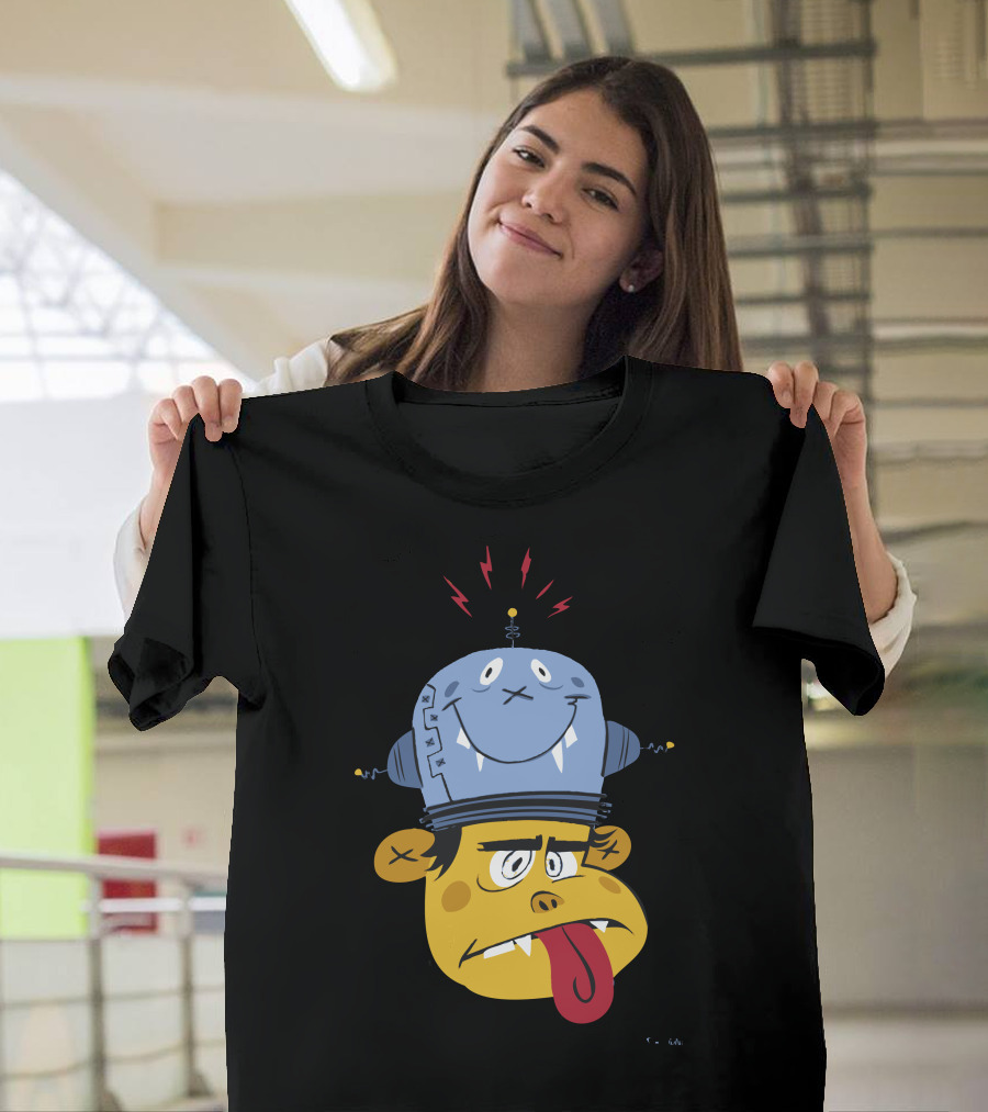Kid DJ Monster Headphone Mascot T-Shirt