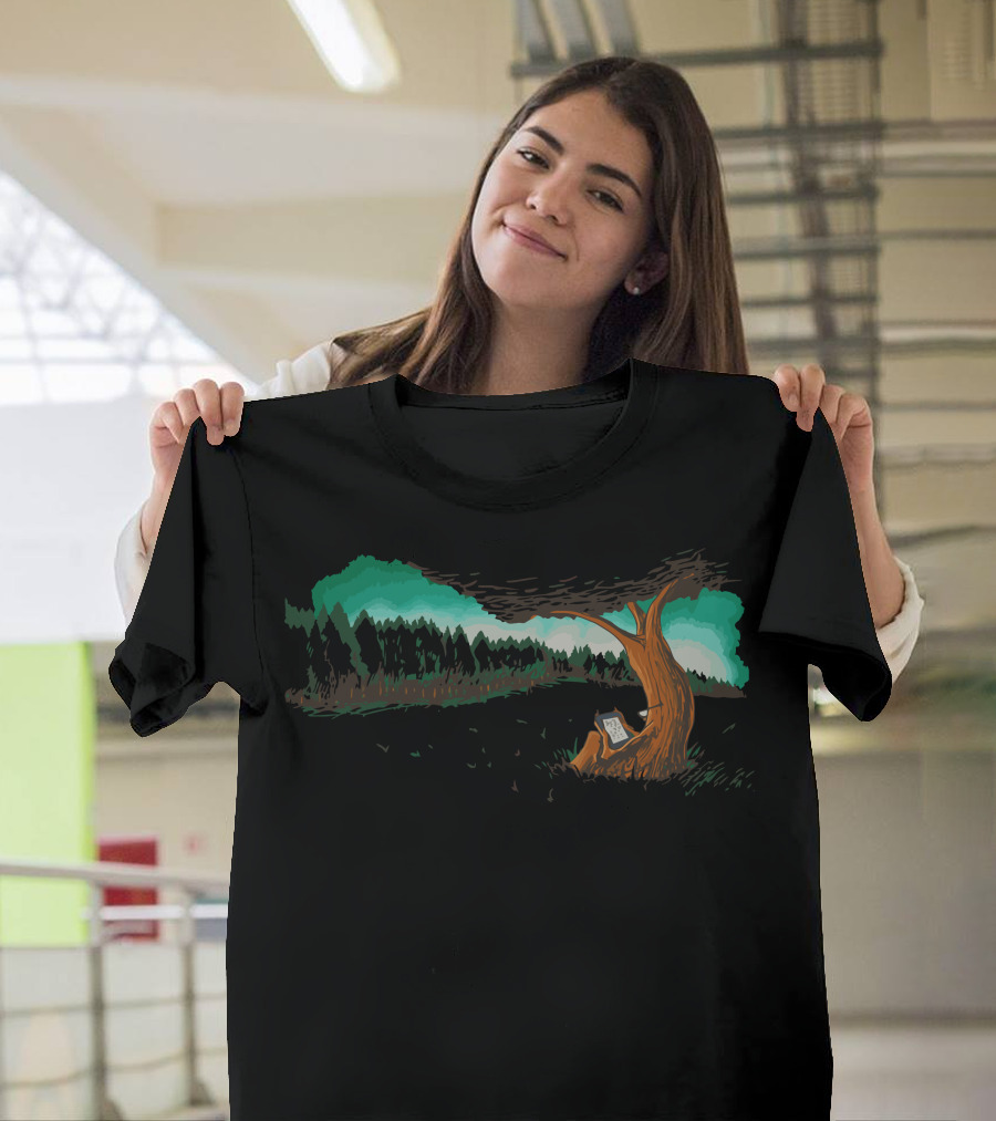 Save The Trees Enchanted Forest Reading Under Tree T-Shirt
